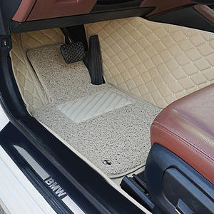 Tapis de Sol de Voiture Personnalisés en Cuir PVC Effet Diamant de Luxe pour BMW/<span class=keywords><strong>TESLA</strong></span>/HONDA - Product Image 6
