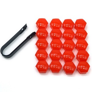 20 pièces 17/19/21mm Cache-écrous de roue de voiture Protection antirouille Cache-vis de moyeu de voiture Accessoires de décoration extérieure - Product Image 5