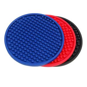 Customizable Round Silicone PVC Coaster Rubber Drink Mat Non Slip Heat Resistant Cup Pad <b>Table</b> <b>Protector</b> Mat for Daily Use - Product Image 2