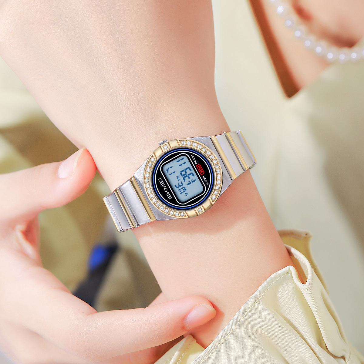 Gran oferta Reloj De Mujer Skmei 2446 niñas mano multifuncional