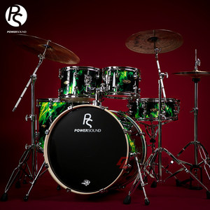<span class=keywords><strong>Batterie</strong></span> de percussions POWERSOUND STORM Series PS Jazz, kit de <span class=keywords><strong>batterie</strong></span> pour la pratique à domicile, la scène, <span class=keywords><strong>batterie</strong></span> <span class=keywords><strong>acoustique</strong></span>, coque en érable/peuplier - Product Image 3