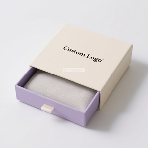 Custom Logo Biodegradable <b>Small</b> <b>Slide</b> Out Drawer Box Handmade Jewelry and Cosmetics Gift Packaging Box - Product Image 1