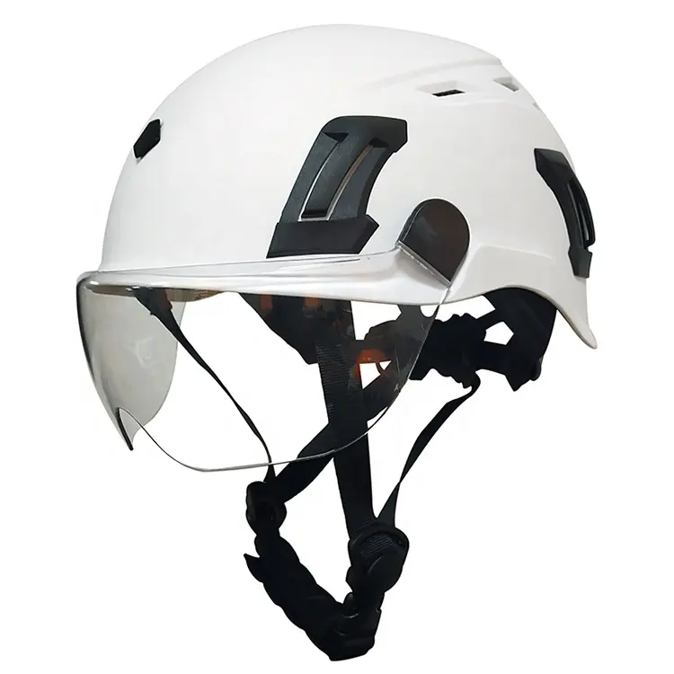 Capacete de segurança em material ABS aprovado pela CE EN12492 ANT5PPE, capacete durável para andaimes, trabalhos em altura, capacetes de escalada