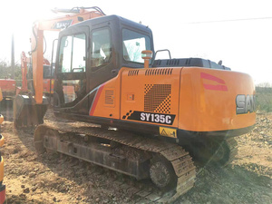 Lower Price Used Sany SY135 Crawler Excavator 2022 <b>Model</b> Diesel <b>Engine</b> 13 TON PLC Pump - Product Image 3