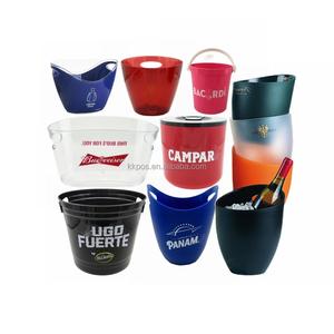 Secchio di ghiaccio in plastica a due colori per ghiaccio 5L 6L 7L 8L 10L grande capacità trasparente per champagne birra barile - Product Image 2