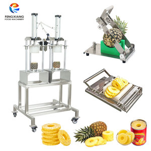 FENGXIANG Pineapple Processing Machine Set Manual Peeling Coring Slicing Kit for Pineapple <b>Rings</b> Canned Fruit Factory - Product Image 1