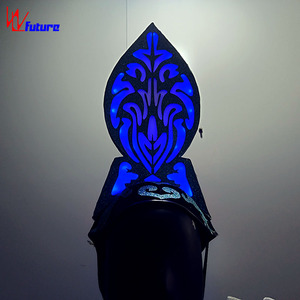 Diadema LED Cyberpunk, Tocado Alto para Discoteca, Bailarina <span class=keywords><strong>Gogo</strong></span>, Festival Rave, Pasarela de Moda, Espectáculo - Product Image 3