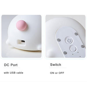 Cute <b>Night</b> <b>Light</b> <b>Bunny</b> <b>Night</b> <b>Light</b> for Kids Rechargeable Rabbit Silicone <b>Night</b> <b>Lights</b> for KidsBedroom Tap and Remote Control - Product Image 4