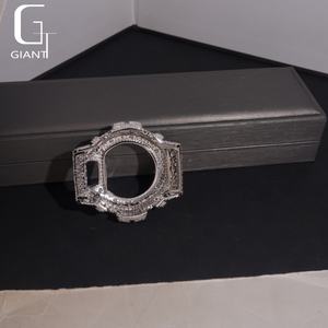 Boîtier de montre en diamant Moissanite DW6900, serti de diamants, passe le testeur de diamants, argent sterling 925, Moissanite VVS, boîtier de montre pour homme et femme - Product Image 5