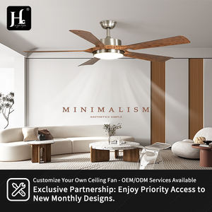 Ventilador de Techo LED de Diseño Moderno de 55 Pulgadas, 6 Velocidades de Viento, Luz Regulable, Control Remoto Inteligente, Ventilador Cuadrado de Madera para Dormitorio - Product Image 5