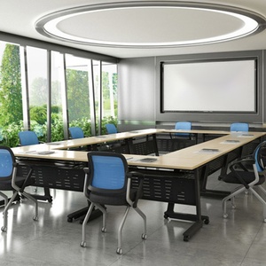 Office Folding Training <b>Table</b> <b>Foldable</b> Conference <b>Desk</b> Meeting <b>Table</b> - Product Image 4