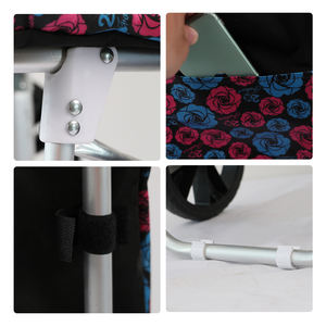 รถเข็นช็อปปิ้งขนาดกลางแบบพับได้มี2ล้อ - Product Image 4