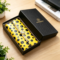 Boîte à portefeuille à motif peau de crocodile, boîte cadeau en papier, coffret cadeau de gants, boîte cadeau, boîte d'emballage en papier kraft, boîte rigide