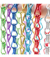 Rideau en maille de chaîne à tissage uni, découpé sur mesure, en fil d'acier inoxydable et aluminium, écran décoratif en maille de chaîne, ignifuge, direct usine