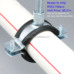 Kẹp phạm vi 16mm đến 315mm thép mạ kẽm nhiệm vụ nặng nề nhanh chóng chia kẹp cao su lót ống hỗ trợ móc áo O hình dạng ống kẹp - Product Image 5