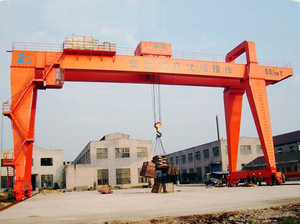 Grúa de dos vigas con estructura en A de 30m de alcance máximo, elevador de hormigón prefabricado para patio, grúa para patio de mármol y piedra con accesorio de garra/cucharón - Product Image 6
