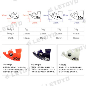 2 uds camarones de madera 7g/10g/15g/20g peso plomo Dd calamar Cabeza Prensado pesca calamar Jig cabeza de plomo para Tip Run Egi <span class=keywords><strong>Oh</strong></span> Tr - Product Image 2