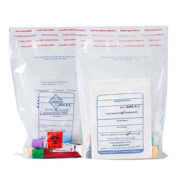 Factory Direct Selling Laboratories Disposable 4 Layers Centrifuge Tube or Cryogenic Tube Medicine Adhesive Tape Specimen Bags
