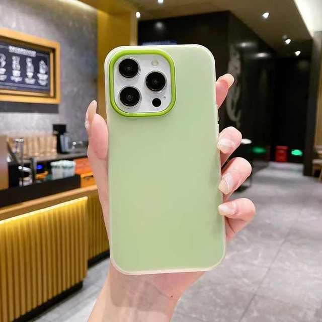 Official HOT 2 in 1 Candy Color Jelly Silicone Real Liquid Shockproof Mobile Phone case for iphone 15 Pro Max 14 13 12 11