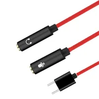 Tarjeta de Sonido USB Tipo C con Conector de 3.5mm, Interfaz de Audio, Adaptador para Auriculares y Micrófono, Compatible con Software de Karaoke, Transmisión en Vivo y Computadora