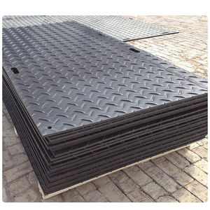 4x8 फीट 12.7 मिमी 1/2in hdpe प्लास्टिक अस्थायी ग्राउंड प्रोटेक्शन रोड मैट - Product Image 6