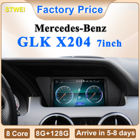 Reproductor Multimedia para Auto STWEI de 7 Pulgadas con Android 15 para Mercedes Benz GLK X204, Navegación GPS, CarPlay, para Montaje en el Tablero