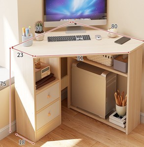 Hiện đại phong cách mới đơn giản góc hộ gia đình căn hộ nhỏ phòng khách bàn đa năng góc nghiên cứu bàn tam giác - Product Image 5