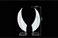 Lumières de décoration d'ailes d'ange de mariage lumières de décoration menées par fond pour la partie