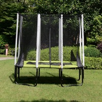 Trampolín Rectangular Grande de 12 Pies Sundow de Alta Calidad con Red de Seguridad, Personalizado para Exteriores