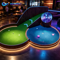 Terrain de mini-golf commercial à 9 trous, équipement d'attraction portable d'intérieur pour centre de divertissement familial, enfants et adultes