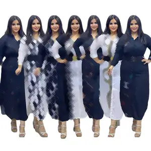 2023 Schlussverkauf Marken damenbekleidung bedruckt lässig locker langärmeliges Kleid Herbst Neuerscheinungen 2022 Damenbekleidung Kleid