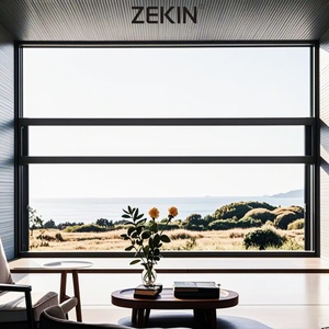 High Quality Automatic Soundproof Aluminum Electric Vertical Slide Lift up Glass Sliding Windows With Flyscreen for House - Product Image 1