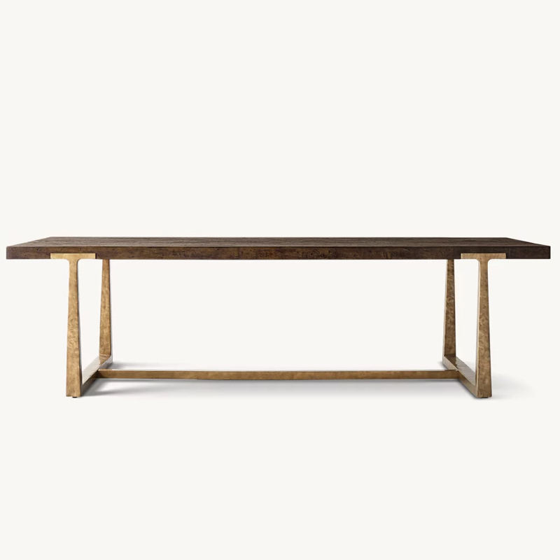 Chêne brun ciré/laiton