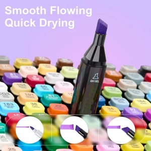 Set de Dibujo para Material Escolar, 168 Marcadores de Colores, Rotuladores de Alcohol, Rotuladores de Doble Punta para Manga y Bocetos - Product Image 3