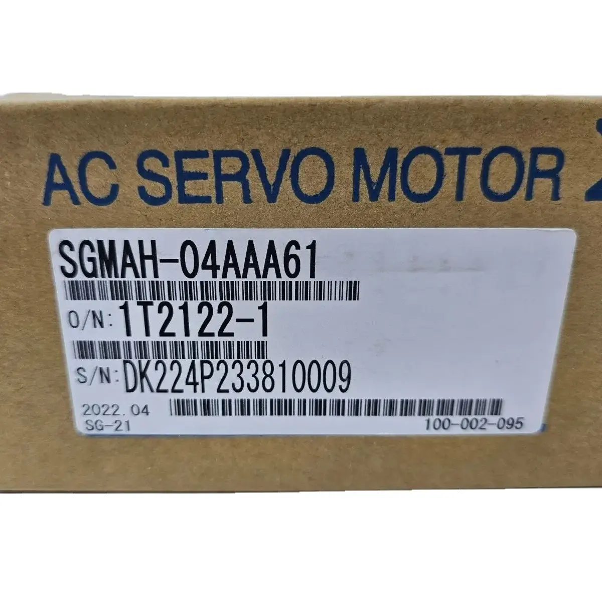 Original Yaskawa SGMAH Série 400W AC Servo Motor 750W SGMAH-04AAA61