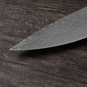 Xingye coltello da cucina 7Cr17Mov acciaio inossidabile ad alto tenore di carbonio Pakka manico in legno coltello da 8 pollici Chef da cucina con coperchio per coltelli - Product Image 3