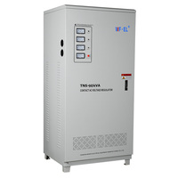 Stabilisateur de tension automatique triphasé WF.EL TNS-90KVA 380V AC 50/60Hz en cuivre, haute efficacité 0.98, régulateur de tension