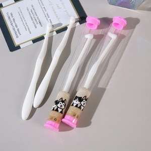 Cepillo de Dientes de Plástico para Mascotas con Etiqueta Privada Personalizada, Cerdas Ultra Suaves de 0.1mm, Cabezal Pequeño y Flexible, Cepillo de Limpieza Bucal para Perros y Gatos - Product Image 3