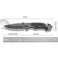 Fabriek Hoge Hardheid Roestvrijstalen Vouwmes Draagbare Outdoor Survival Zelfverdediging Tactische Scherpe Fruitmessen