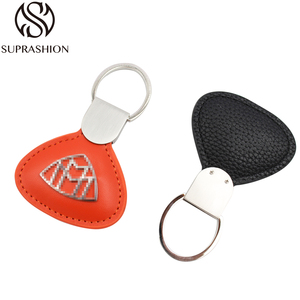 Porte-monnaie triangulaire en métal, porte-clés, cuir grainé lychee, écologique, durable, personnalisé, cadeaux d'affaires <span class=keywords><strong>de</strong></span> luxe léger - Product Image 4