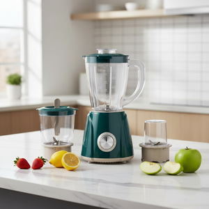 Blender portable 3-en-1, hachoir à viande, presse-agrumes, mixeur pour smoothies, capacité de 1,5 L, 3 vitesses, multifonctionnel, électrique, pour la cuisine - Product Image 2
