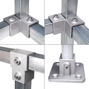 Abrazadera <span class=keywords><strong>de</strong></span> <span class=keywords><strong>llave</strong></span> <span class=keywords><strong>de</strong></span> aluminio Abrazadera <span class=keywords><strong>de</strong></span> codo <span class=keywords><strong>de</strong></span> 2 vías para hueco cuadrado <span class=keywords><strong>de</strong></span> 20mm 25mm 30mm - Product Image 2