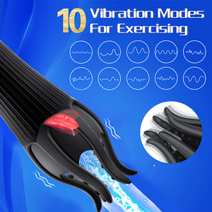 Мужской мастурбатор для стимуляции языка и пениса, <span class=keywords><strong>10</strong></span>-скоростной вибромассажер для головки члена, тренажер для выносливости, секс-игрушка - Product Image 2