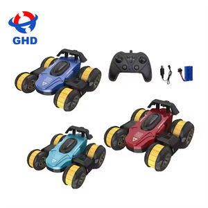 Voiture de drift électrique RC 2,4 GHz bleue, voiture de cascades à 360°, 4 canaux, prête à l'emploi, télécommande, lumières, câble USB, portée 40 m - Product Image 2