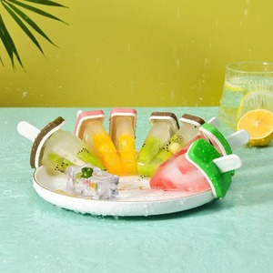 DIY Homemade Ice Cream Mold Watermelon Shape Ice Popsicle Mould with Ice Cream Sticks Eco-Friendly Kitchen <b>Tool</b> - Product Image 2