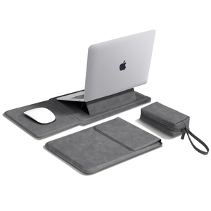 Nueva Funda para Portátil de 14-16 Pulgadas, de Cuero PU, con Soporte Ajustable y Correa, Diseño Casual, Compatible con Mac Book, etc. - Product Image 1