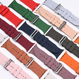 Correas de reloj deportivo de silicona de moda 38/40/41/42/44/45/49mm correa de reloj inteligente de goma para Apple iWatch Series <span class=keywords><strong>8</strong></span> 7 - Product Image 1