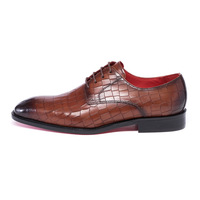 Chaussures habillées à lacets pour hommes en cuir véritable, respirantes et résistantes à l'usure, avec étiquette et boîte d'origine.