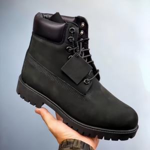 Bottes de marque unisexe TB, chaussures d'hiver de luxe à lacets pour hommes, en cuir véritable, chaussures de marche d'extérieur à semelles épaisses - Product Image 3