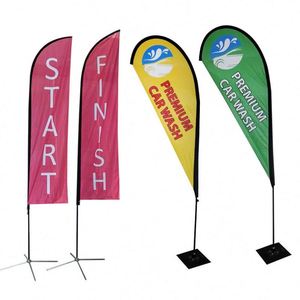 Drapeau volant personnalisé de haute qualité, mât de drapeau entièrement en fibre de verre - Product Image 1